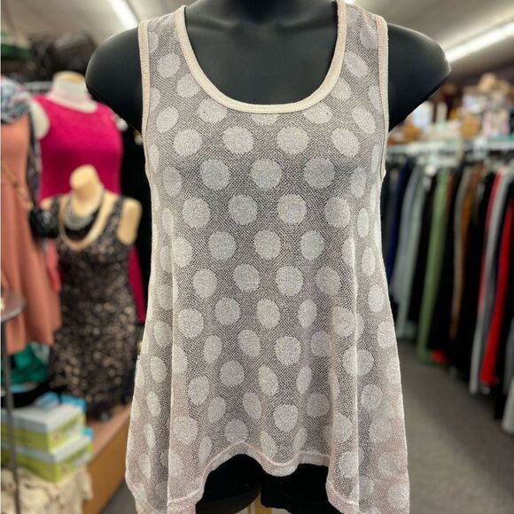 A'Reve Ladies Small Sheer Peach Tank TOp NEW - Picture 1 of 8